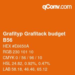 Code couleur: Grafityp Grafitack budget - B56 | qconv.com