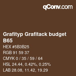 Code couleur: Grafityp Grafitack budget - B65 | qconv.com