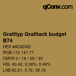 Code couleur: Grafityp Grafitack budget - B74 | qconv.com