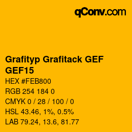 カラーコード: Grafityp Grafitack GEF - GEF15 | qconv.com