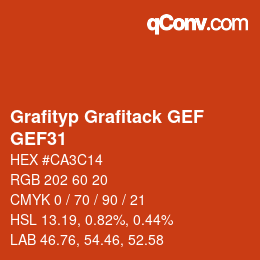 Farbcode: Grafityp Grafitack GEF - GEF31 | qconv.com