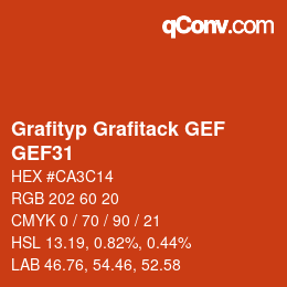 Code couleur: Grafityp Grafitack GEF - GEF31 | qconv.com