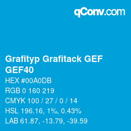 カラーコード: Grafityp Grafitack GEF - GEF40 | qconv.com