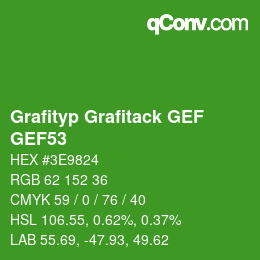 カラーコード: Grafityp Grafitack GEF - GEF53 | qconv.com