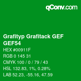 Code couleur: Grafityp Grafitack GEF - GEF54 | qconv.com