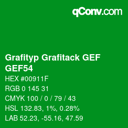 Code couleur: Grafityp Grafitack GEF - GEF54 | qconv.com