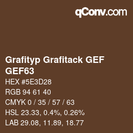 Farbcode: Grafityp Grafitack GEF - GEF63 | qconv.com