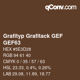 カラーコード: Grafityp Grafitack GEF - GEF63 | qconv.com