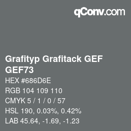 カラーコード: Grafityp Grafitack GEF - GEF73 | qconv.com