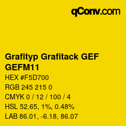 カラーコード: Grafityp Grafitack GEF - GEFM11 | qconv.com