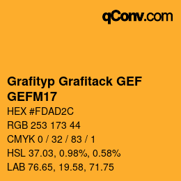 Farbcode: Grafityp Grafitack GEF - GEFM17 | qconv.com