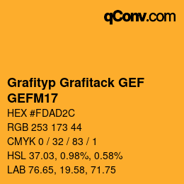 カラーコード: Grafityp Grafitack GEF - GEFM17 | qconv.com