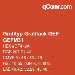 Farbcode: Grafityp Grafitack GEF - GEFM31 | qconv.com