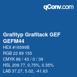 Code couleur: Grafityp Grafitack GEF - GEFM44 | qconv.com