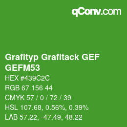 Código de color: Grafityp Grafitack GEF - GEFM53 | qconv.com