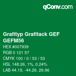 カラーコード: Grafityp Grafitack GEF - GEFM56 | qconv.com