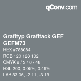 カラーコード: Grafityp Grafitack GEF - GEFM73 | qconv.com