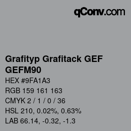 Code couleur: Grafityp Grafitack GEF - GEFM90 | qconv.com