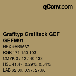 カラーコード: Grafityp Grafitack GEF - GEFM91 | qconv.com