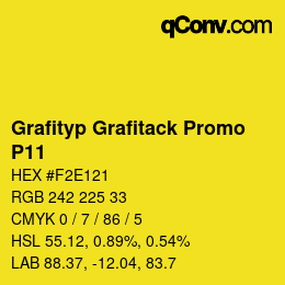 カラーコード: Grafityp Grafitack Promo - P11 | qconv.com