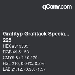 カラーコード: Grafityp Grafitack Speciale - 225 | qconv.com