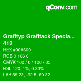 カラーコード: Grafityp Grafitack Speciale - 412 | qconv.com