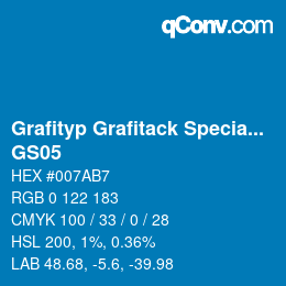 Code couleur: Grafityp Grafitack Speciale - GS05 | qconv.com