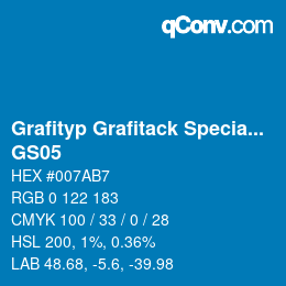 カラーコード: Grafityp Grafitack Speciale - GS05 | qconv.com