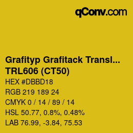 Código de color: Grafityp Grafitack Translucent - TRL606 (CT50) | qconv.com