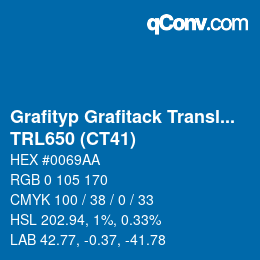 Código de color: Grafityp Grafitack Translucent - TRL650 (CT41) | qconv.com