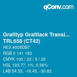 Farbcode: Grafityp Grafitack Translucent - TRL658 (CT42) | qconv.com