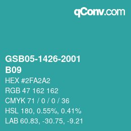 Farbcode: GSB05-1426-2001 - B09 | qconv.com