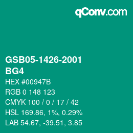 Código de color: GSB05-1426-2001 - BG4 | qconv.com