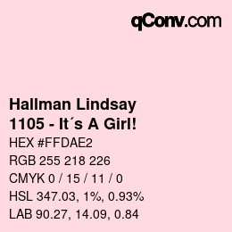 Farbcode: Hallman Lindsay - 1105 - It´s A Girl! | qconv.com