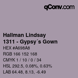カラーコード: Hallman Lindsay - 1311 - Gypsy´s Gown | qconv.com