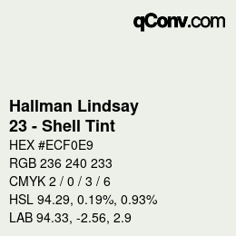 Farbcode: Hallman Lindsay - 23 - Shell Tint | qconv.com