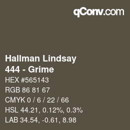 カラーコード: Hallman Lindsay - 444 - Grime | qconv.com