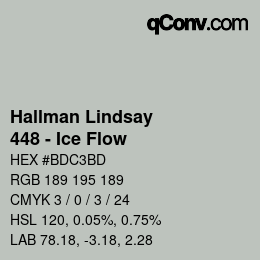 カラーコード: Hallman Lindsay - 448 - Ice Flow | qconv.com