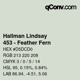 カラーコード: Hallman Lindsay - 453 - Feather Fern | qconv.com