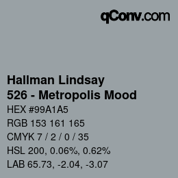 カラーコード: Hallman Lindsay - 526 - Metropolis Mood | qconv.com