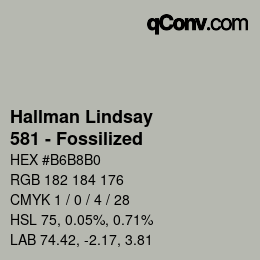 Code couleur: Hallman Lindsay - 581 - Fossilized | qconv.com