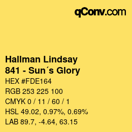 カラーコード: Hallman Lindsay - 841 - Sun´s Glory | qconv.com