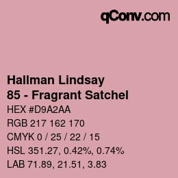 Code couleur: Hallman Lindsay - 85 - Fragrant Satchel | qconv.com