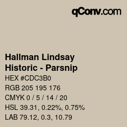 颜色代码: Hallman Lindsay - Historic - Parsnip | qconv.com