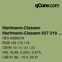 Code couleur: Hartmann-Classen - Hartmann-Classen 027 219 WOOL-LINE moos | qconv.com