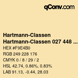 Code couleur: Hartmann-Classen - Hartmann-Classen 027 448 WOOL-LINE lambswool | qconv.com