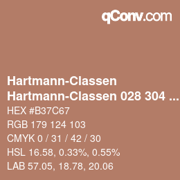 Código de color: Hartmann-Classen - Hartmann-Classen 028 304 WOOL-LINE rosenholz | qconv.com