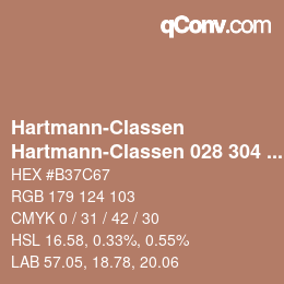 Code couleur: Hartmann-Classen - Hartmann-Classen 028 304 WOOL-LINE rosenholz | qconv.com