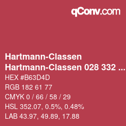 Código de color: Hartmann-Classen - Hartmann-Classen 028 332 WOOL-LINE purpur | qconv.com