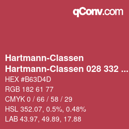 Code couleur: Hartmann-Classen - Hartmann-Classen 028 332 WOOL-LINE purpur | qconv.com
